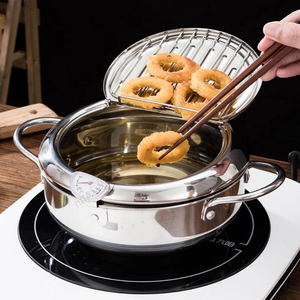 Wholesale SYH631 Stainless Steel Multifunctional Cookware Deep Fryer Pot Modern Design Frying with Thermostat and <b>Basket</b> - Product Image 1