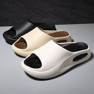 Chanclas de Verano para Hombre, Blancas, con Suela Gruesa Antideslizante, para Playa, con Suela Moldeada por Inyección - Product Image 3