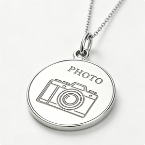 เหรียญวงกลมชุบเงินพร้อมลายสลักกล้องถ่ายรูปสำหรับเป็นของที่ระลึก - Product Image 2