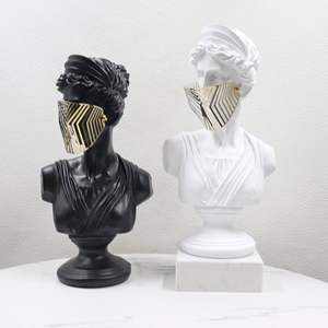 Escultura Decorativa de Mitología Griega en Fibra de Vidrio Estilo Pop Art, Busto de David, <span class=keywords><strong>Venus</strong></span>, Máscara, Estatuilla, Estatua, Busto de <span class=keywords><strong>Venus</strong></span> - Product Image 4