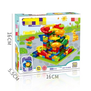 Bloques de Construcción de Plástico para Pista de Canicas, Pista de Carreras, Laberinto, Tobogán, Juguete Educativo Creativo para Niños con Cambio de Carril B - Product Image 3