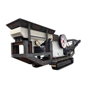 Trituradora de Mandíbulas Pe600 * 900, Línea de Producción de Trituración Móvil para Residuos de Construcción, Estación de Trituración de Mineral de Hierro sobre Orugas - Product Image 1