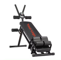 Appareil à Abdominaux Pliable, Équipement de Gym Multifonctionnel, Banc à Abdominaux Ajustable, Accessoires de Fitness à Domicile