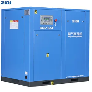 Super Energy Saving Star-delta Starting Belt Driven China Origin Stationary Screw Air Compressor With WEG Engine