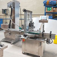 Máquina Tapadora Automática LIENM con Alimentador, Máquina para Tapar Botellas, Atornillar y Cerrar
