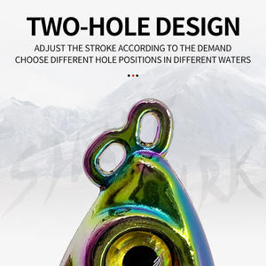 5 Stück Spinner Blinker Angelköder Rotierende Metall VIB Köder Vibration Wobbler Sinkend Pailletten Pesca - Product Image 6