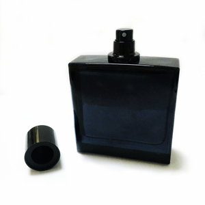 Fabricante 50ml 100mL botella de perfume de vidrio botella de vidrio de canal de perfume azul con tapa magnética negra para hombres - Product Image 5