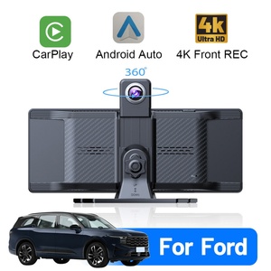 หน้าจอติดรถยนต์แบบพกพา รองรับ Wireless CarPlay และ Android Auto กล้องบันทึกหน้ารถ 4K กล้องมองหลัง 1080P พร้อมบลูทูธ วิทยุ FM รับสัญญาณ ทีวีในรถยนต์ สำหรับรถยนต์ฮอนด้า - Product Image 1