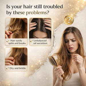 Shampoo à la kératine hydrolysée à la rosemaine 200ml, shampooing réparateur nettoyant en profondeur, emballage neutre - Product Image 6