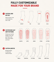 Chaussettes de Pilates personnalisées avec logo, confortables, antidérapantes, bordure festonnée, antidérapantes, pour yoga et barre