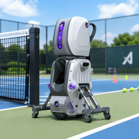 Robot de tennis guidé par l'IA, machine automatique de lancer de balles de tennis, appareil d'entraînement durable pour débutants, pour un entraînement individuel