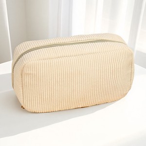 Nuevo estuche de pana para lápices, bolsa de cosméticos sencilla, bolsa de aseo portátil de gran capacidad, bolsa de almacenamiento de papelería para viajes de negocios - Product Image 3