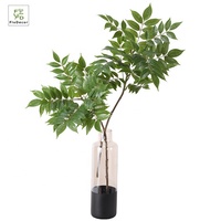 Künstliche echte Berührung Nandina Domestica verlässt Pflanzen und Grün für Hochzeits feier Home Tisch dekoration