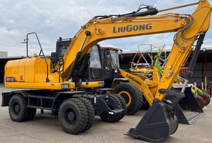 Excavatrice Liugong W915E, excavatrice sur roues de 15 tonnes, haute mobilité, travaux de construction routière urbaine - Product Image 4