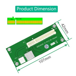 NGFF (M.<span class=keywords><strong>2</strong></span>) chiave A/E per pci-E X8 + USB Riser Card con Express X4 ad alta velocità - Product Image 4