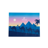 Staande opbergzak met full colour print voor droge snacks, kokosnoot, fruit en voedselverpakkingen