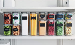 <span class=keywords><strong>Rubbermaid</strong></span> Lot de 30 pièces d'articles de <span class=keywords><strong>cuisine</strong></span> carrés en verre Accessoires de <span class=keywords><strong>cuisine</strong></span> par injection Ensemble de récipients de stockage des aliments pour le stockage - Product Image 4