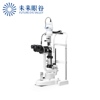 Precio de Fábrica Equipo Oftálmico Microscopio Lámpara de Hendidura Digital LED Óptica con Aumento 5 Pasos