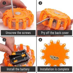 Kit de luces de emergencia LED Road Flares, búsqueda de rescate de emergencia en carretera - Product Image 6