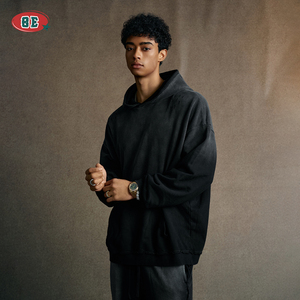 Tùy Chỉnh Thời Trang Dạo Phố Chất Lượng Cao 100% Cotton Axit Rửa Đau Khổ Dtg In Ấn Áo Hoodie Áo Cho Nam Giới - Product Image 3