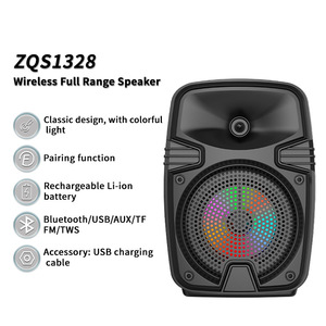 Altavoz Portátil GENCE Party Home Boomboxes con Bluetooth 5.0, Luces LED RGB, Bajos Potentes, Mini Altavoz de Plástico con Ruedas, 5W - Product Image 3