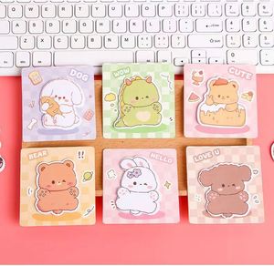 Bloc-notes autocollant personnalisé multicolore en forme de dessin animé - Fournitures de bureau Kawaii de haute qualité pour l'apprentissage - Product Image 6