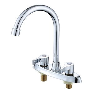 Robinet de cuisine Yilite à 2 poignées, montage sur plan, valve en céramique, rotation à 360 degrés, style moderne YLE2003 - Product Image 5