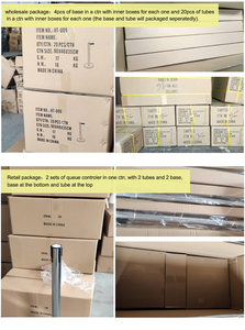 Ứng dụng thép không gỉ vành đai rào cản bài Kính thiên văn vành đai baluster kiểm soát đám đông hàng đợi kiểm soát dòng - Product Image 6