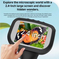 Microscopio digital LCD de bolsillo de 2,4 pulgadas para reparación móvil Microscopio portátil 1080P para niños estudiantes