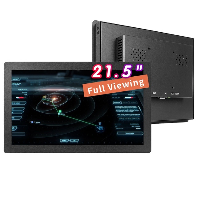 Metal Embedded 21.5 Inch 1920*1080 High Brightness 1000nits Lcd VESA Panel Mount Touch Screen Monitor Display for Industrial