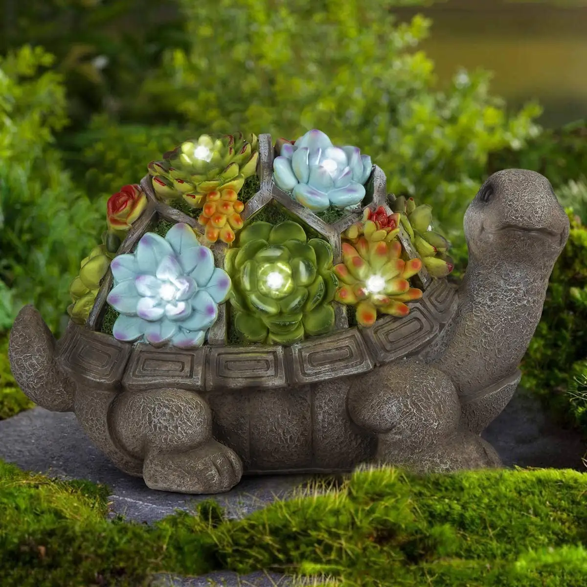 Solar Turtle Garden Figuren Outdoor Dekor