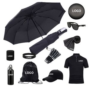 Custom Promotion <b>Gifts</b> and Umbrella Polo Shirt Marketing Business Corporate Items Product With Logo - Product Image 2