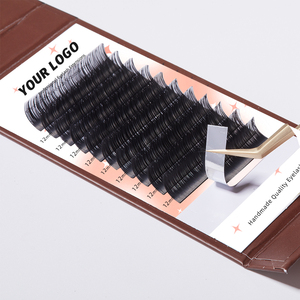 Khay mi giả lông chồn bán buôn thương hiệu riêng của bạn, màu đen mờ đậm, hàng mi giả tùy chỉnh 12 hàng - Product Image 3