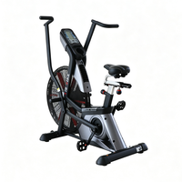 Nouveau modèle de vélo d'appartement à double transmission par chaîne, résistance réglable, siège réglable, moniteur de données d'entraînement pour salle de sport commerciale et fitness à domicile
