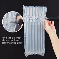Sac à colonne d'air gonflable personnalisé pour l'emballage de bouteilles en verre, amortisseur de chocs, film protecteur, recyclable, écologique