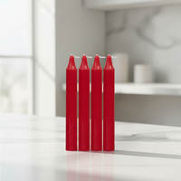 Bougie religieuse en gros, bougie en bâton colorée, bougies à combustion longue durée, bougies en cire de paraffine