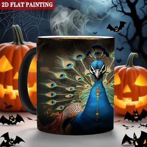 Interactive Color Changing Mug Frosted Black 11oz <b>Ceramic</b> Heat Sensitive Magic <b>Cup</b> - Product Image 6