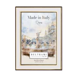 Beltrami Photo <b>Frame</b> 4x6 Real Silver Plated Made In Italy Roma Decorative <b>Picture</b> <b>Frame</b> - Product Image 1