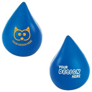 Balle anti-stress personnalisée en forme de goutte d'eau bleue, balle anti-stress en forme de goutte d'eau, jouet anti-anxiété écologique avec logo personnalisé - Product Image 4