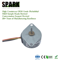 Moteur pas à pas à aimant permanent 12V CC 2 phases OEM/ODM 25BY à couple élevé, angle de pas 7,5 degrés pour actionnement/mouvement de vanne
