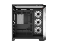 Gabinete de Computadora AntarcChill ATX Mid Tower, Diseño de Alto Flujo de Aire con Vidrio Templado Completo, Compatible con Radiadores Dobles