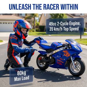 Minimoto <span class=keywords><strong>de</strong></span> Bolsillo <span class=keywords><strong>de</strong></span> 49cc para Niños, Motocicleta <span class=keywords><strong>de</strong></span> Gasolina <span class=keywords><strong>de</strong></span> <span class=keywords><strong>2</strong></span> <span class=keywords><strong>Tiempos</strong></span> con Rendimiento Estable - Product Image 3