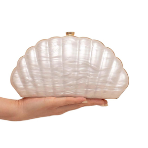 Bolso de Mano Tipo Clutch de Acrílico con Purpurina, Estilo Vintage, para Fiestas de Verano, Bodas, Graduaciones - Product Image 3