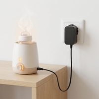 AC/DC Klasse 2 Netzteil 5V-24V 1-3A Adapter für Milchwärmer und Milchpumpe mit 90-Grad-DC-Stecker aus PC-Material