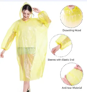 المعطف المطر PE القابل للتصرف ، معطف المطر ، رخيصة بالجملة