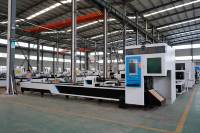 Sistema de Corte Láser de Fibra CNC de 2000W para Perfiles de Acero, Material de Construcción, Tubos de 6m de Longitud, Línea de Producción