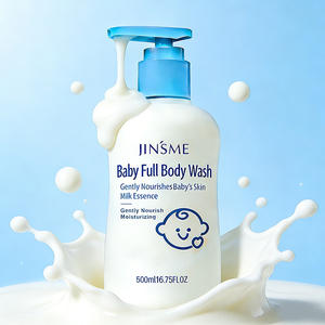 Champú y Jabón Líquido para Bebés 2 en 1 Personalizado OEM ODM 500ml con Vitamina B5 y Alantoína, Limpieza Suave e Hidratante para el Cuidado del Bebé - Product Image 1