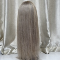 Peluca de Encaje Frontal 13x4, Tendencia del Mercado Americano y Europeo, Suave y Sedosa, Sin Desprendimiento, Sin Enredos, Rubio Platino, Rubio Ceniza, Balayage
