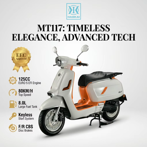 Nuevo Scooter <span class=keywords><strong>de</strong></span> Gasolina <span class=keywords><strong>de</strong></span> 125cc con Sistema EFI MT117, Certificado EEC, Scooter <span class=keywords><strong>de</strong></span> <span class=keywords><strong>125</strong></span> <span class=keywords><strong>CC</strong></span> con Motor <span class=keywords><strong>de</strong></span> Gasolina, Estilo Vintage, con Arranque sin Llave - Product Image 1