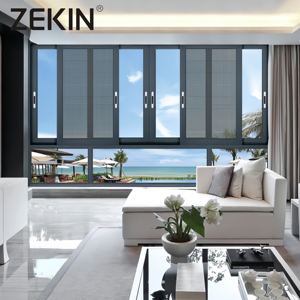 ZEKIN NFRC certifié Low-E fenêtre en verre cadre en aluminium fenêtres coulissantes étanche à l'air isolation thermique pour hôtel - Product Image 1
